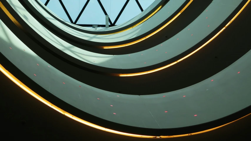 a very large clock with some lights on