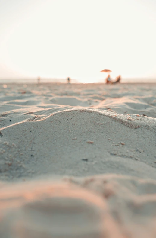 the small white frothy sandy beach on a sunny day