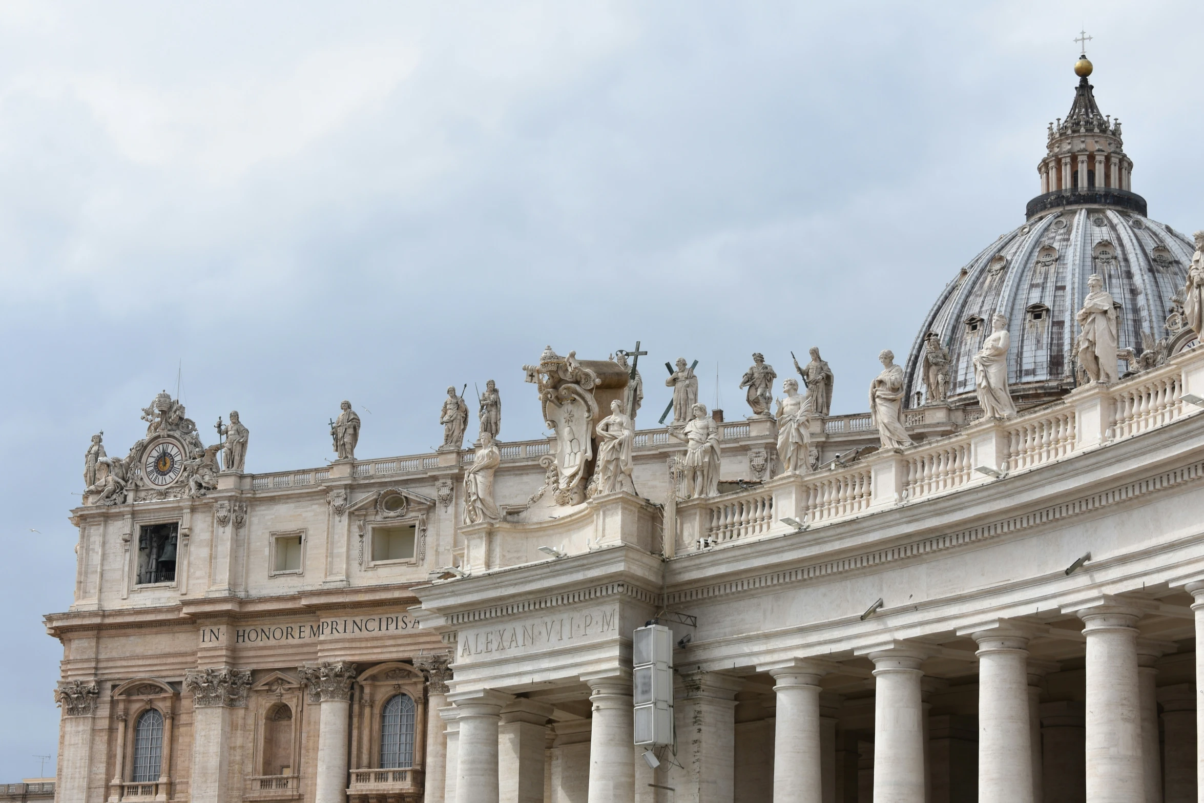 this large dome is inside the center of a cathedral