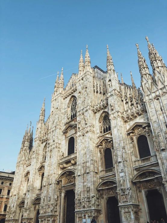 tall and ornate building, the gothic architecture of the cathedral