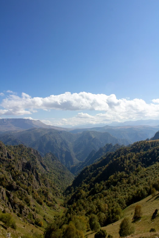 the view of mountains is incredible from a high point of view