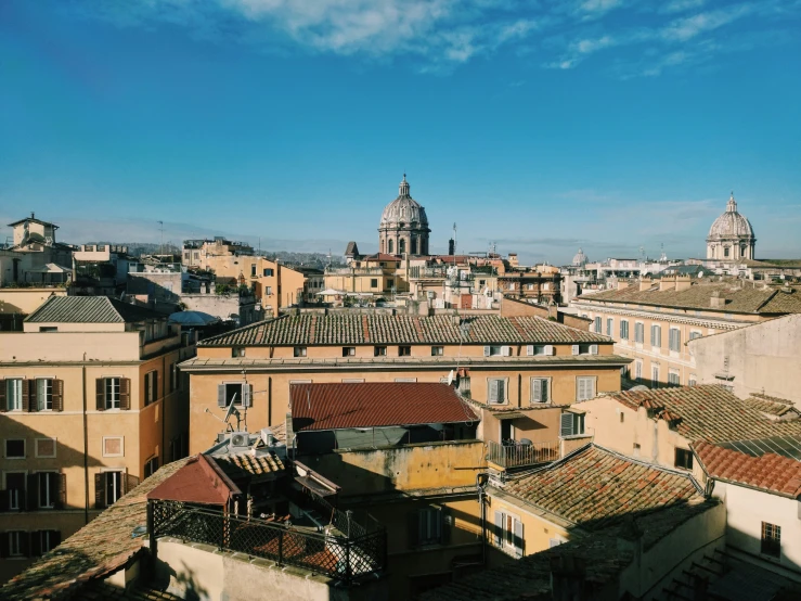 the city is crowded with old buildings