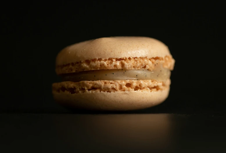a very delicious looking biscuit sandwich on a table