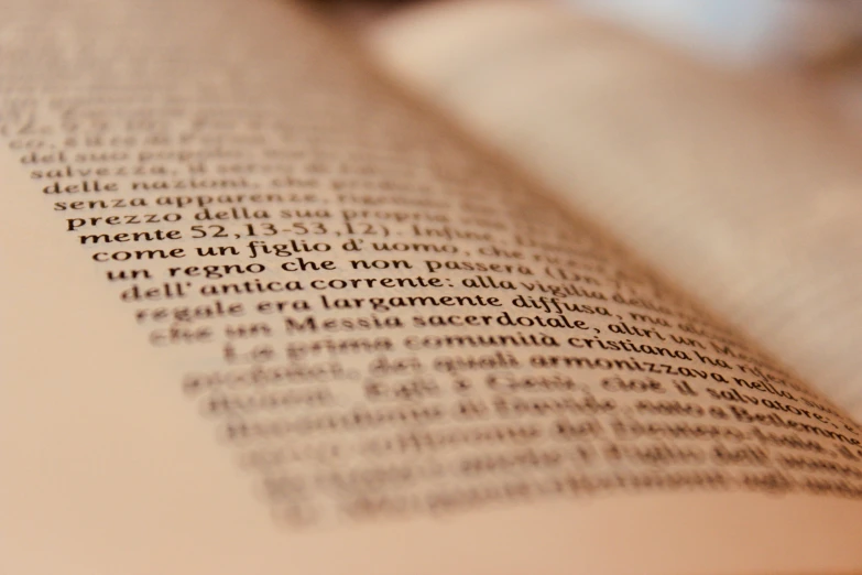 a close up of a book with the language in a foreign language