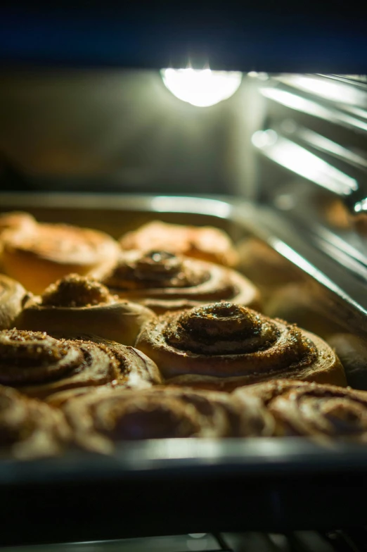 a bunch of food is baking in the oven