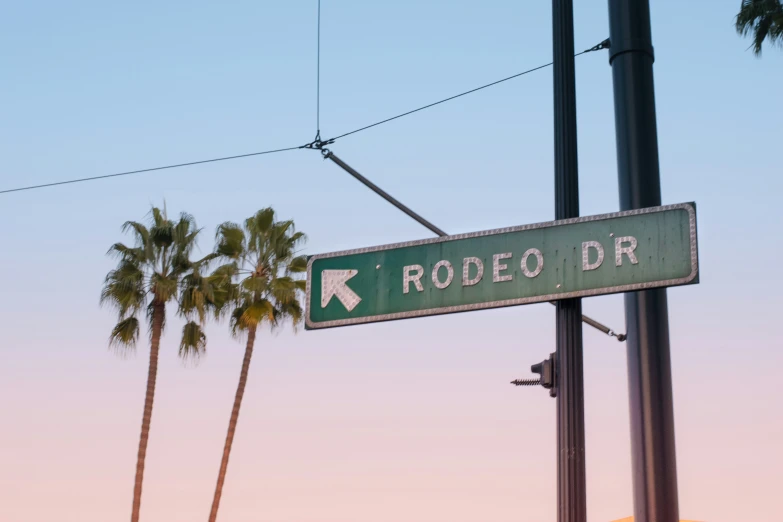 a green street sign mounted on a metal pole