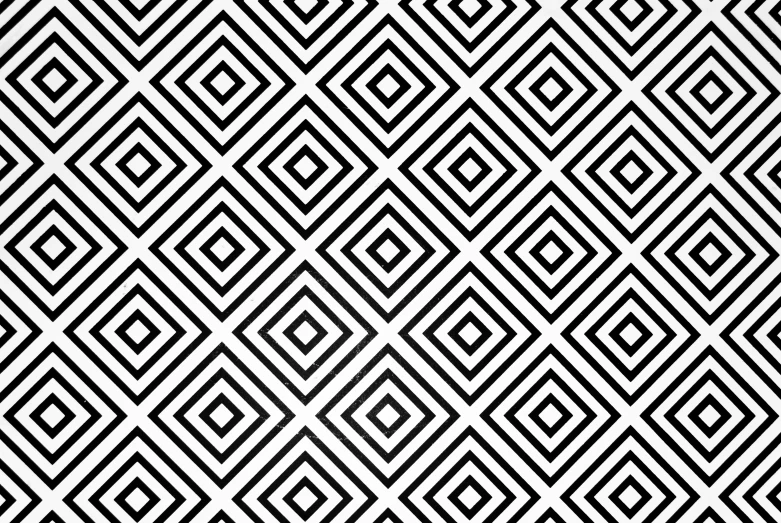 the black and white abstract pattern is featured