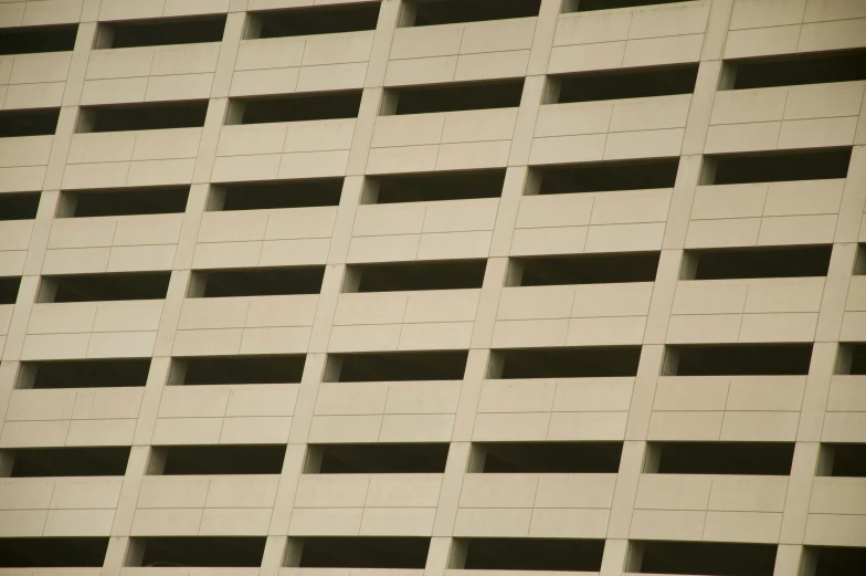 the wall of a building is made of concrete blocks