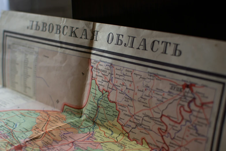 this is an image of a map and book
