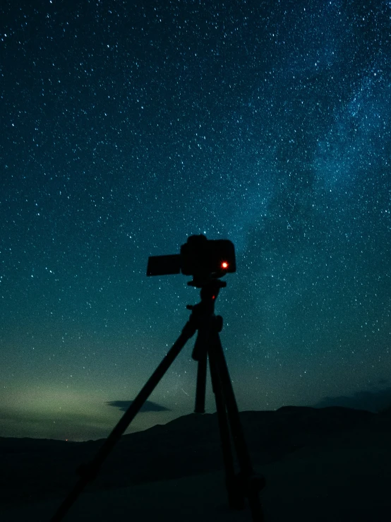 an astronomical view looking at the stars from an astro camera