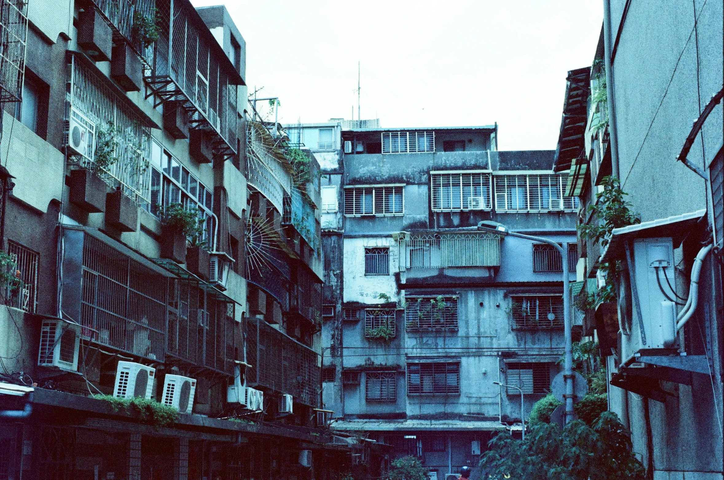 a narrow and populated city street in china