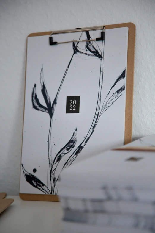 an image of a flower with a calendar