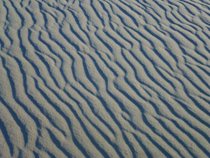 sand with wavy patterns of varying sizes and colors