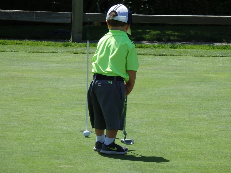 a person on a field with a golf club