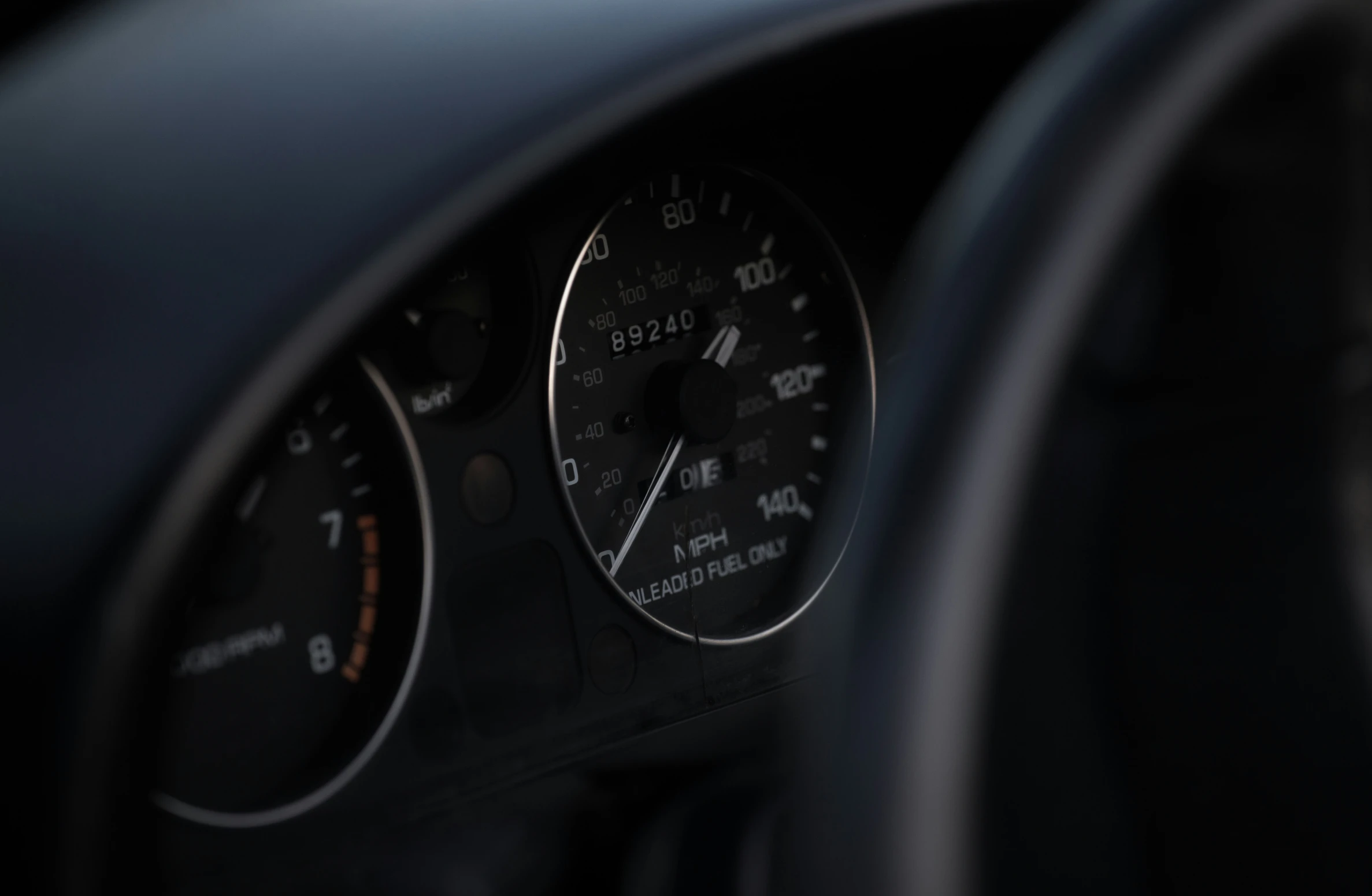 a dashboard of a car that has ons on it