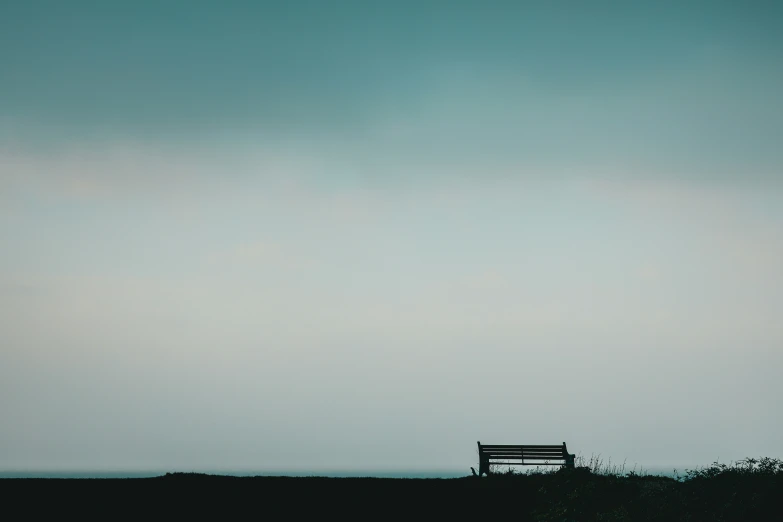 a bench that is sitting in the grass