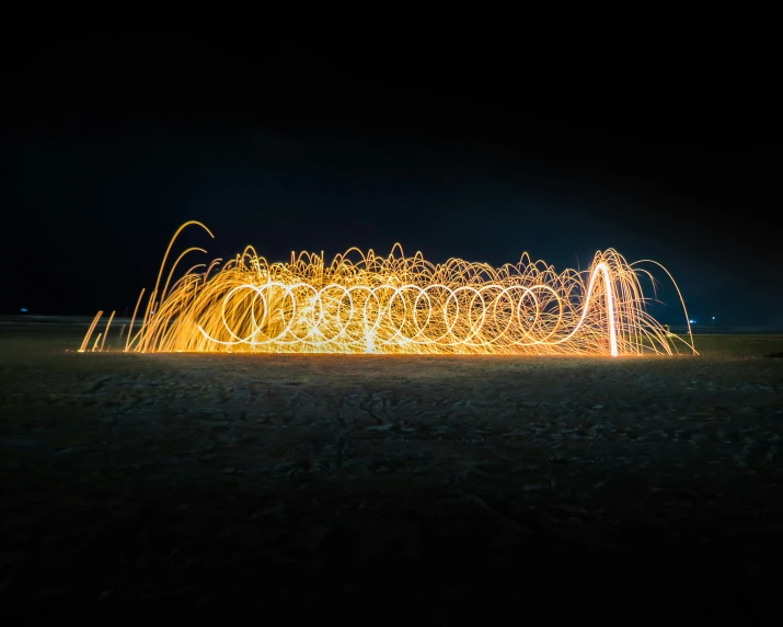 light art pograph in motion, glowing long exposure image