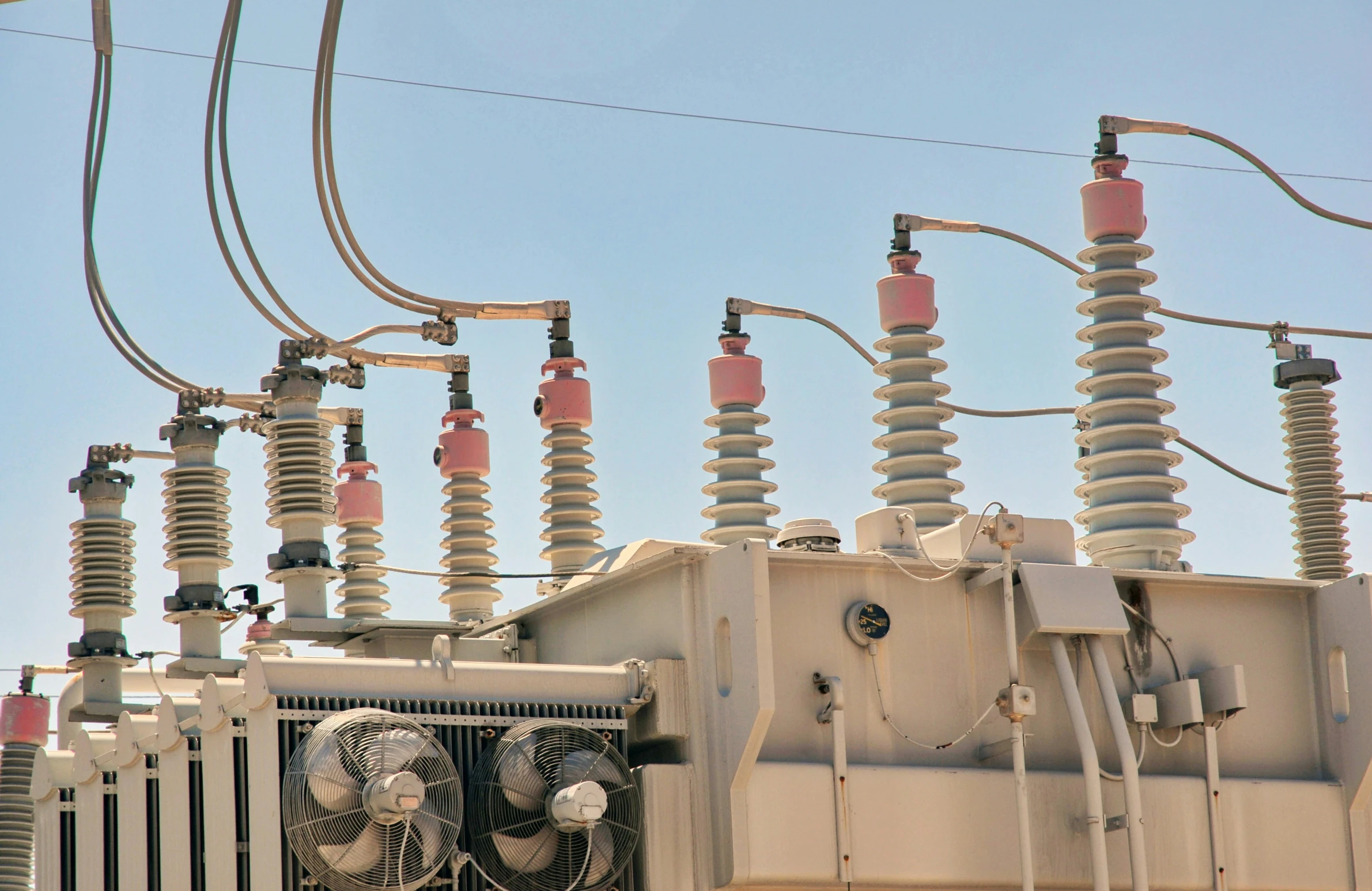 an electrical sub panel, in use during the day