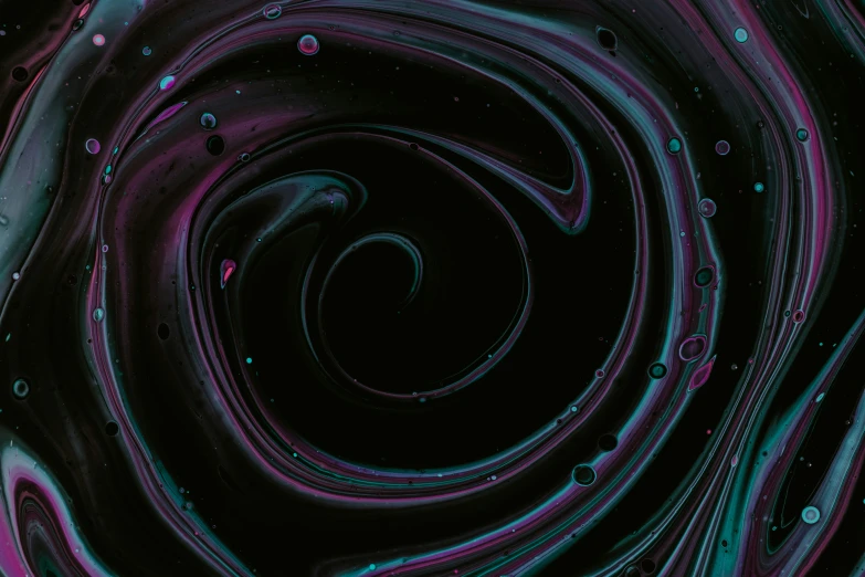 colorful swirls on a black and purple background