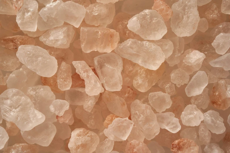 sugar crystals that are on top of each other