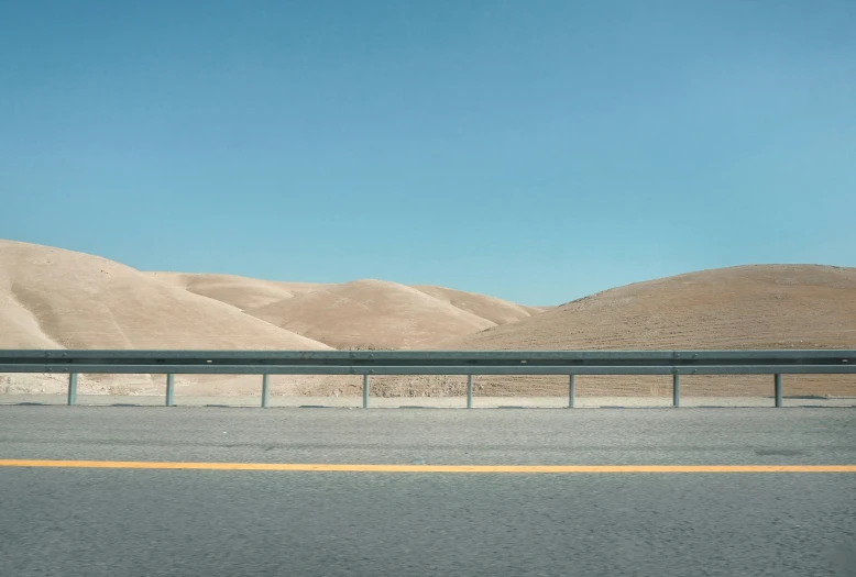 a po taken from inside a car driving on the road