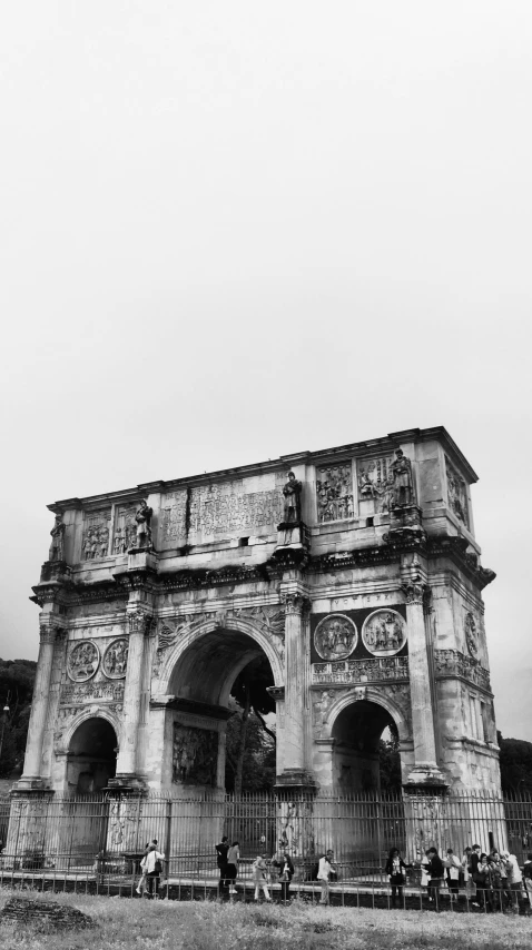 black and white pograph of an old stone building