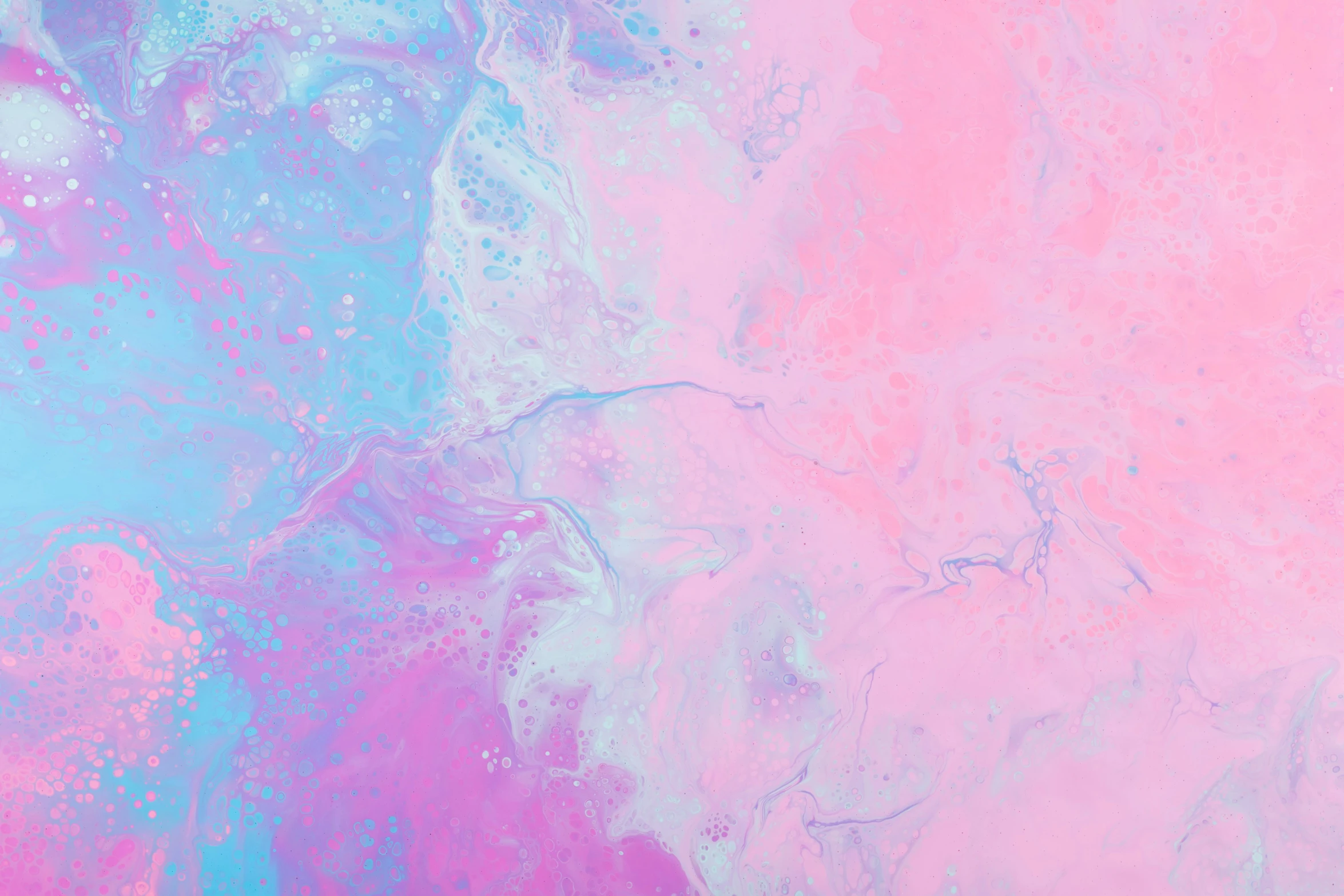 abstract design made from fluid paint with pastel and blue