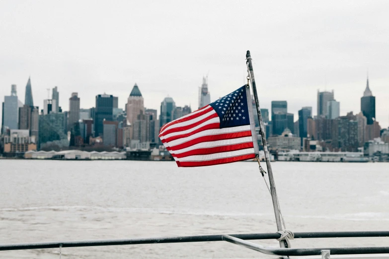 the american flag is flying at half mast