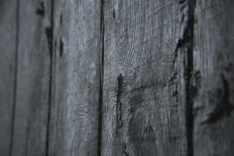 dark, weathered wooden boards with the grains of grain from a tree