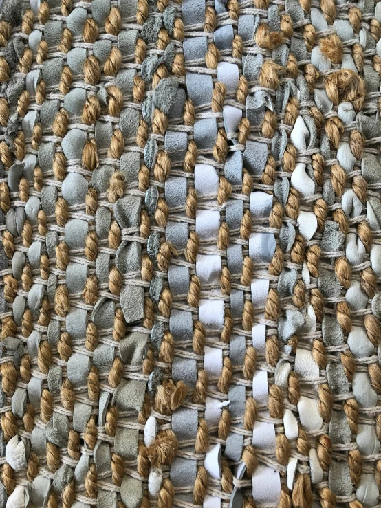 closeup of an intricate textured material with lots of circles