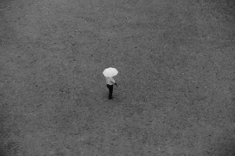 a single light in the middle of a empty field