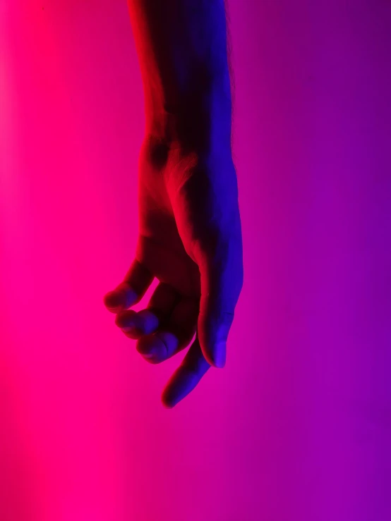 person's arm against a bright background with no shadow