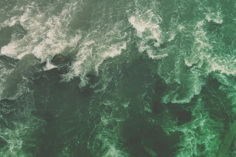 this is the ocean that looks like it's from above