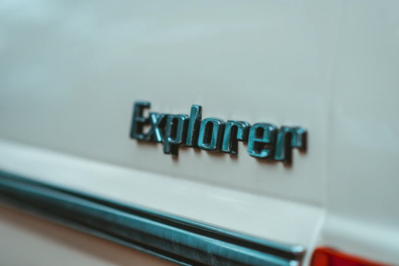 this is the word explorer written in a type that stands out