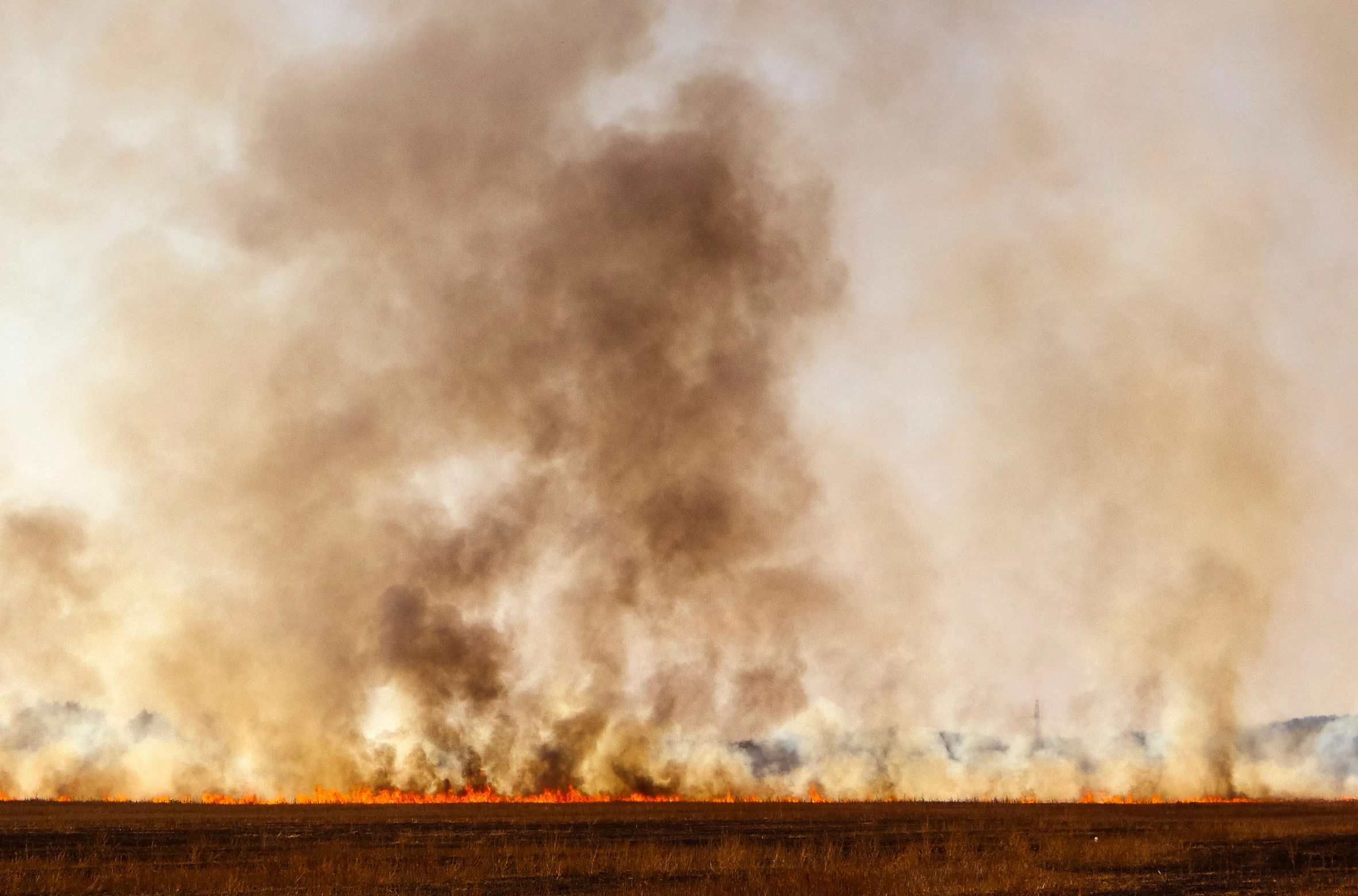 an image of a huge fire burning in the sky