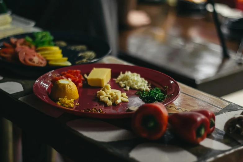 this is several pieces of pasta and various vegetables