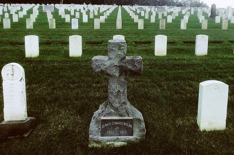 the graveyard at old fort cemetery is shown