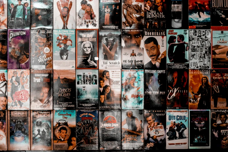 a bunch of poster pictures of various movie covers