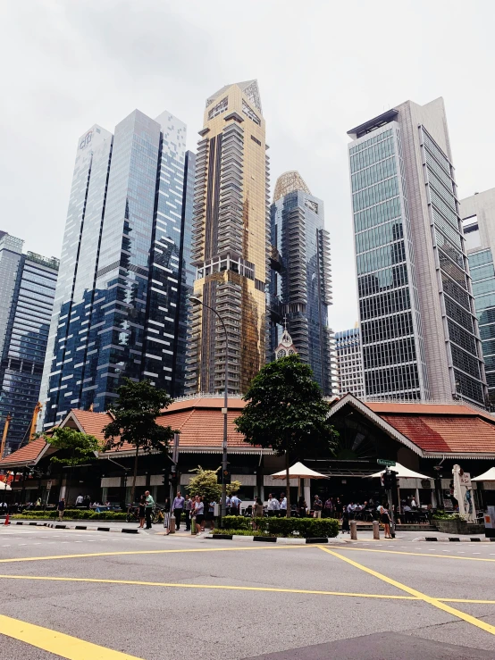 a group of buildings that are next to each other