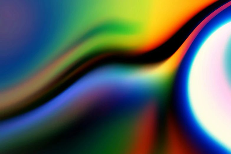 a blurry image with different colors of swirls and lines