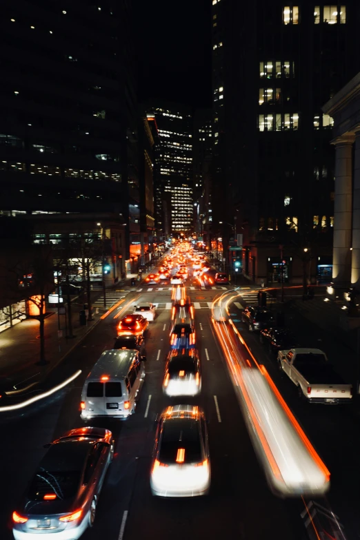 a large city street filled with lots of traffic