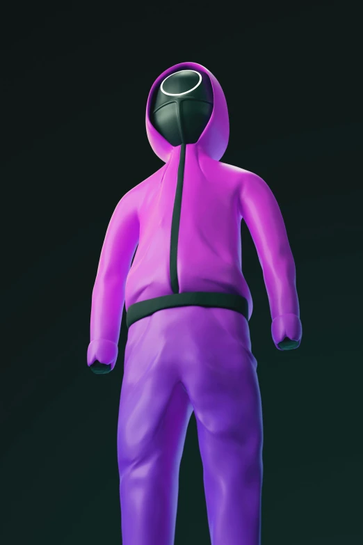 an image of a purple and black suit