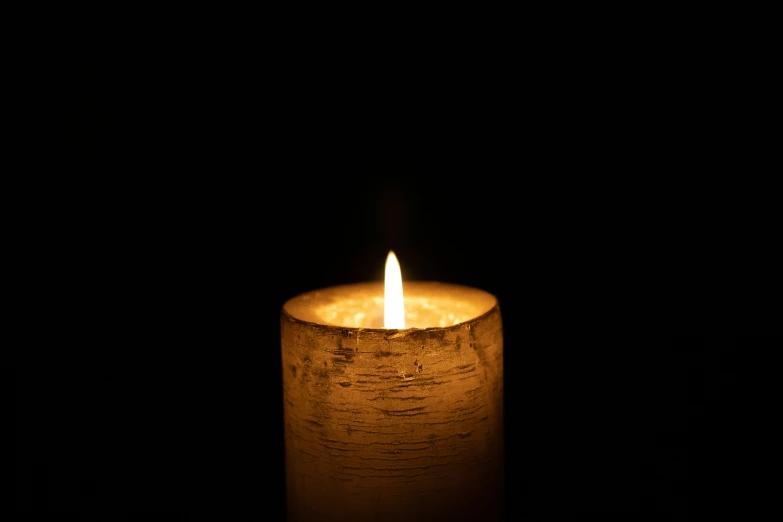 there is a light in the middle of a candle