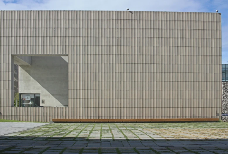 this is the facade of a concrete building