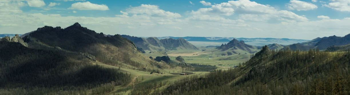 a scenic view from the top of a mountain