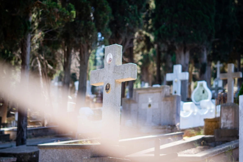 an old jewish cemetery with graves on the ground