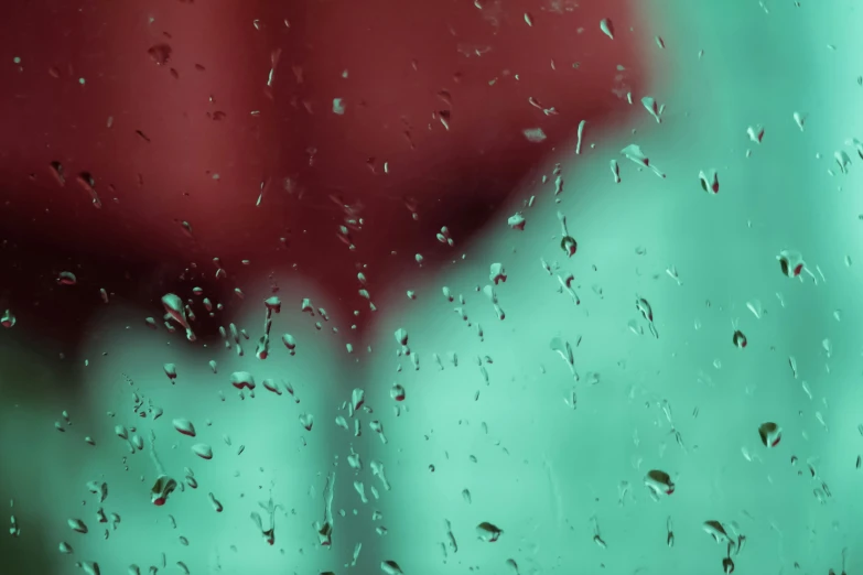 close up of rain drops on a window