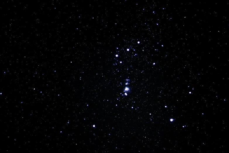 the starr cluster is seen in the night sky