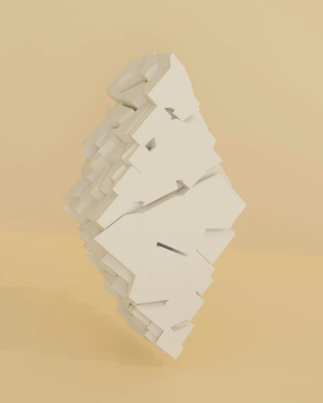 an abstract white 3d rendering shows a large clock