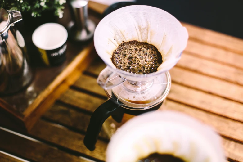 there is soing inside of the espresso coffee pot